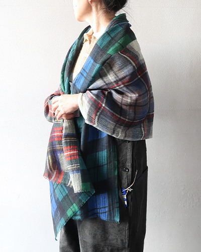 Glen Prince グレンプリンス タータンチェック50/50スカーフ メール便可