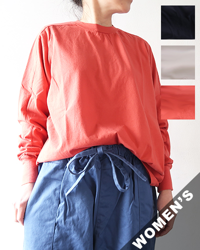 homspun ホームスパン 30/1切替 ロングスリーブ プルオーバー メール便可