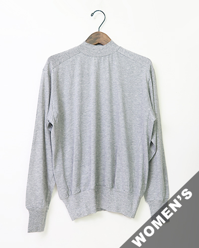 homspun ホームスパン 60/1天竺 ハイネック プルオーバー TOP GRAY メール便可