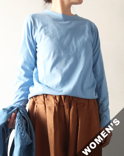 homspun ホームスパン 30/1天竺 長袖Tシャツ メール便可