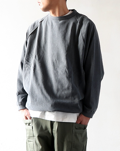 HAVERSACK ハバーサック ピグメントダイ天竺ロングTシャツ