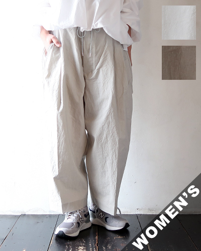 HAVERSACK ハバーサック タイプライター ツープリーツ ワイド イージーパンツ WOMEN'S