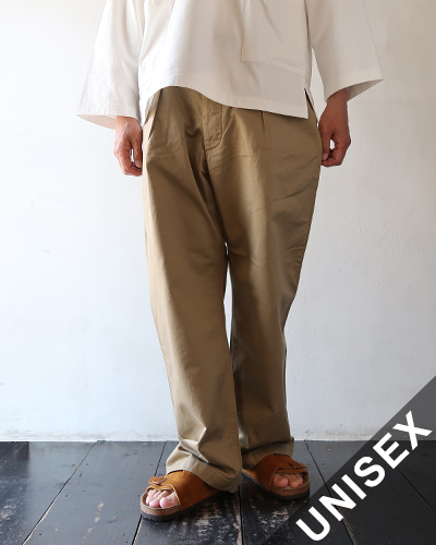 Necessary or Unnecessary - WIDE - KHAKI ネセサリーオアアンネセサリー パンツ