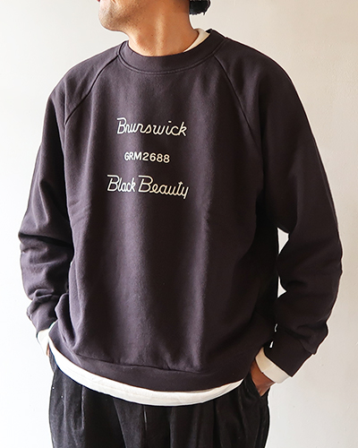 Necessary or Unnecessary - BLACK BEAUTY ネセサリーオアアンネセサリー ラグランスウェット