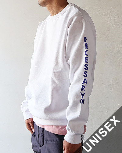 Necessary or Unnecessary - NOUN/TATE SWEAT - WHITE ネセサリーオアアンネセサリー ナウンスウェット