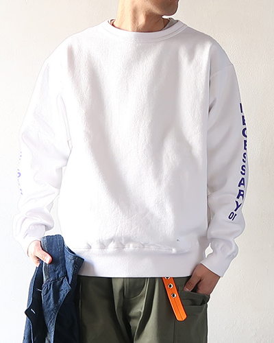 Necessary or Unnecessary - NOUN/TATE SWEAT - WHITE ネセサリーオアアンネセサリー ナウンスウェット