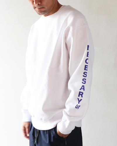 Necessary or Unnecessary - NOUN/TATE SWEAT - WHITE ネセサリーオアアンネセサリー ナウンスウェット
