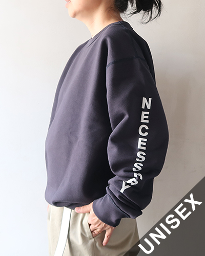 Necessary or Unnecessary - NOUN/TATE SWEAT - NAVY ネセサリーオアアンネセサリー ナウンスウェット
