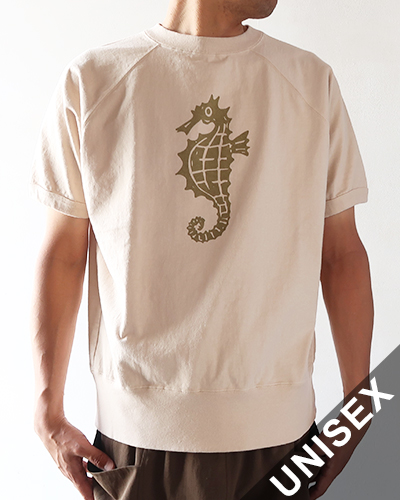 Necessary or Unnecessary - SEAHORSE RAGLAN "9oz" ネセサリーオアアンネセサリー ラグラン Tシャツ メール便可