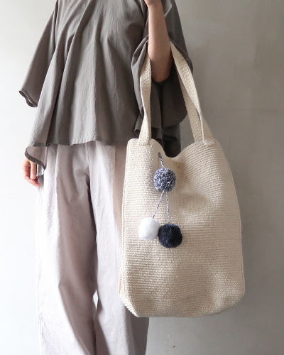 UNIQUE BATIK - BONBON COTTON TOTE ユニークバティック ボンボンコットントート