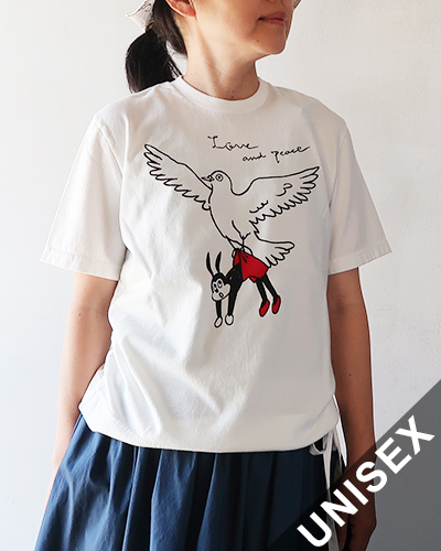 ティグルブロカンテ カットソー TIGRE BROCANTE メンズ レディース ピジョンナッティー ショートスリーブTシャツ WHITE BP-56-TPO-1 メール便可 TIGRE BROCANTE ティグルブロカンテ ピジョンナッティー