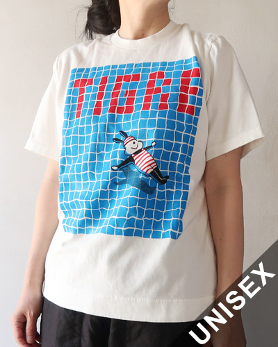 TIGRE BROCANTE ティグルブロカンテ プールナッティー 半袖 Tシャツ WHITE メール便可