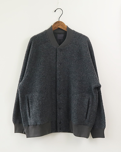 comm. arch. - Wo. Co. Pile Fleece Blouson COALMINE MELANGE コムアーチ ウールコットンパイルフリースブルゾン