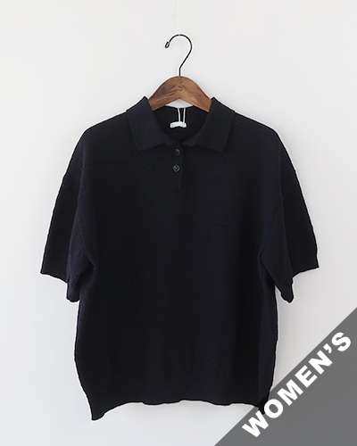 comm.arch. - OG Slub Moss Stitch Polo Short Sleeve コムアーチ オーガニックコットン 半袖ポロ