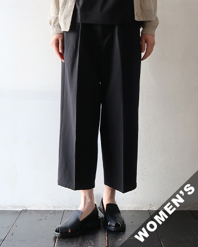 evam eva - cotton linen twill tuck pants エヴァムエヴァ コットンリネンツイルタックパンツ
