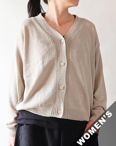evam eva - ramie cotton cardigan エヴァムエヴァ ラミーコットンカーディガン