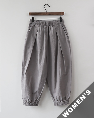 evam eva - cotton cropped pants - 84 DOVE GRAY エヴァムエヴァ コットンクロップドパンツ