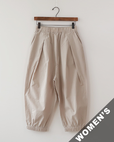 evam eva - cotton cropped pants - 10 BEIGE エヴァムエヴァ コットンクロップドパンツ