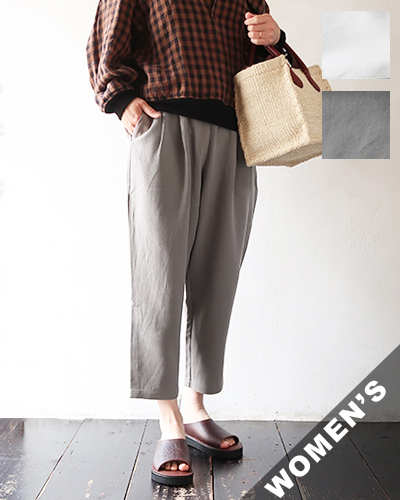 evam eva - cotton cropped pants エヴァムエヴァ コットンクロップドパンツ
