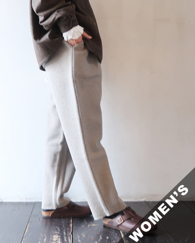 evam eva - press wool pants - 44 MOCHA エヴァムエヴァ プレスウールパンツ