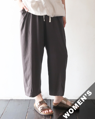 evam eva - cut&sew cropped pants - 86 STONE GRAY エヴァムエヴァ カットソー クロップド パンツ