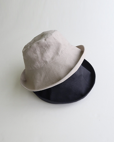 evam eva - linen hat エヴァムエヴァ リネンハット