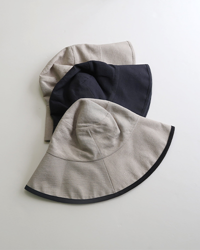 evam eva - linen hat エヴァムエヴァ リネンハット