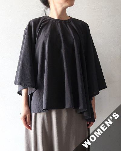 evam eva - cotton flare pullover - 98 SUMI エヴァムエヴァ コットン フレア プルオーバー