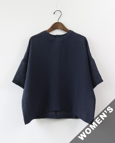 evam eva - linen pullover - 69 NORTH SEA エヴァムエヴァ リネン プルオーバー