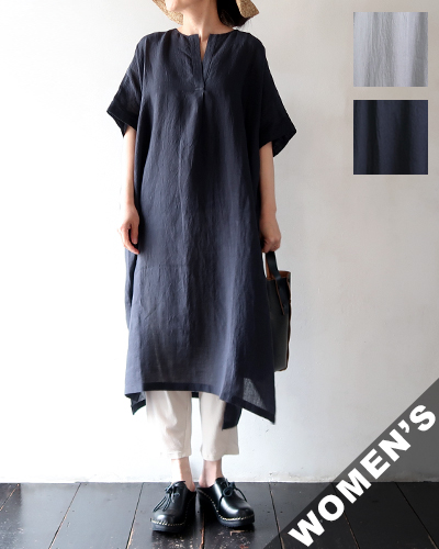 evam eva - linen poncho エヴァムエヴァ リネン ポンチョ