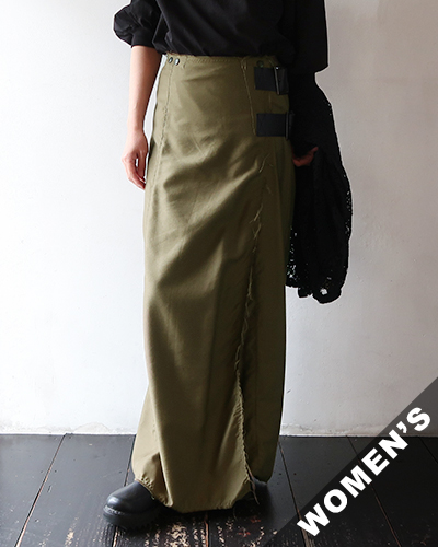 NEEDLES - Wrap Skirt - T／C Back Sateen ニードルズ ラップスカート