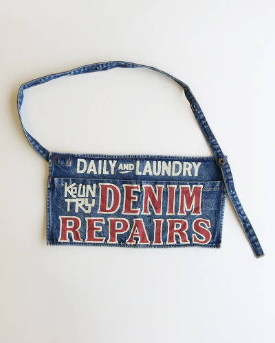 KAPITAL キャピタル 13ozデニム ダメージドショートアドエプロン (DENIM REPAIRSpt) メール便可