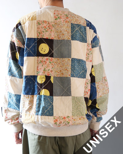 TOP裏毛×PROFILE RAINBOWYキルト 2TONE BIGスウェット