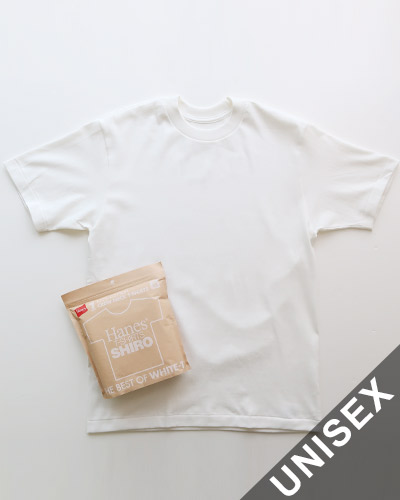 Hanes - T-SHIRTS SHIRO ヘインズ クルーネック Tシャツ メール便可
