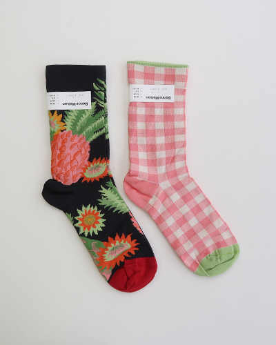 BONNE MAISON - Le eventail ボンヌ メゾン 扇 ソックス メール便可