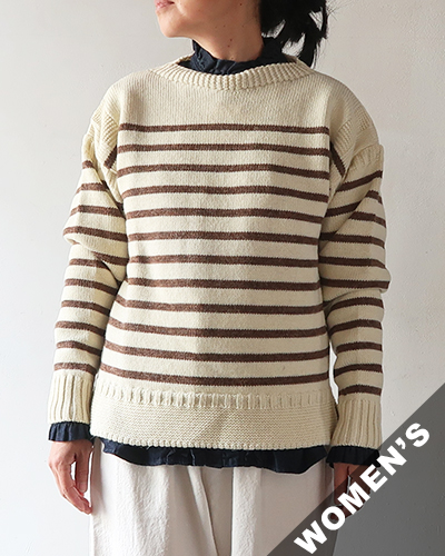 Oldderby Knitwear - Breton Stripe Guernsey Pullover オールダービーニットウェア ブルトンストライプガーンジープルオーバー
