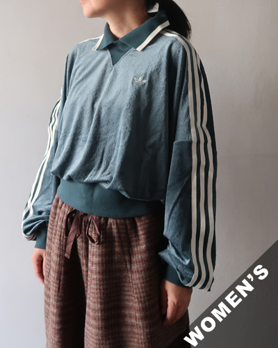 adidas Originals × Liberty London - VELVET SWEAT アディダスオリジナルス エンボス加工 ベルベット スウェットシャツ