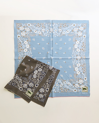 KAPITAL キャピタル fastcolor セルビッチバンダナ (Churchill GARDEN) 30×30 メール便可