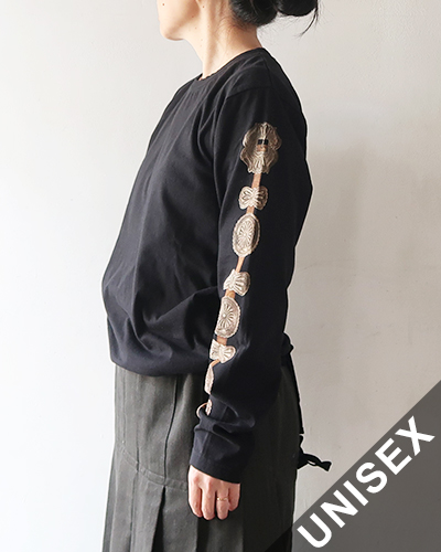 KAPITAL キャピタル 20/-天竺 クルーロンT（コンチョベルトスリーブ）メール便可