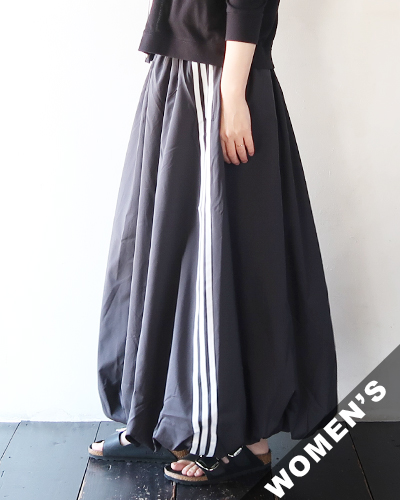 adidas originals - BALLOON LONG SKIRT - BLACK アディダスオリジナルス バルーン ロングスカート