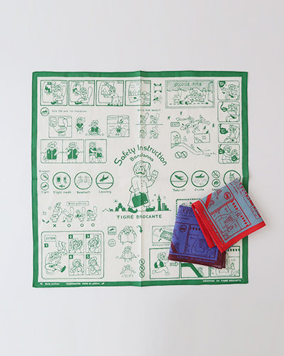 TIGRE BROCANTE ティグルブロカンテ safety ガーゼバンダナ メール便可