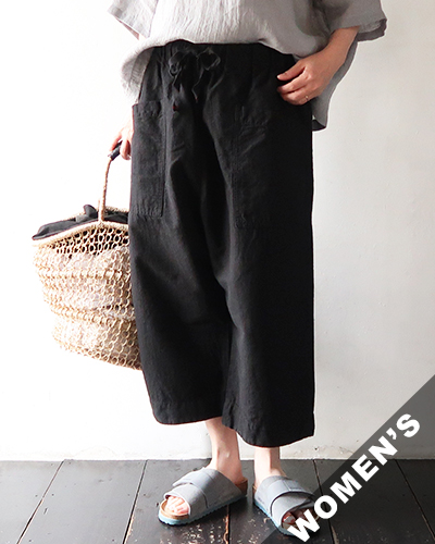TIGRE BROCANTE ティグルブロカンテ コットンリネンワッシャーミャオパンツ SUMIKURO