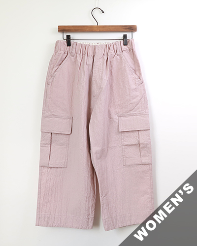 TIGRE BROCANTE ティグルブロカンテ コットンナイロンワッシャーミャオカーゴパンツ PINK