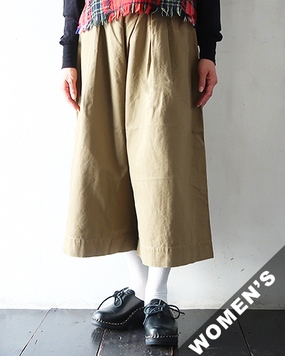TIGRE BROCANTE ティグルブロカンテ ピーチツイルビックタックロングキュロット