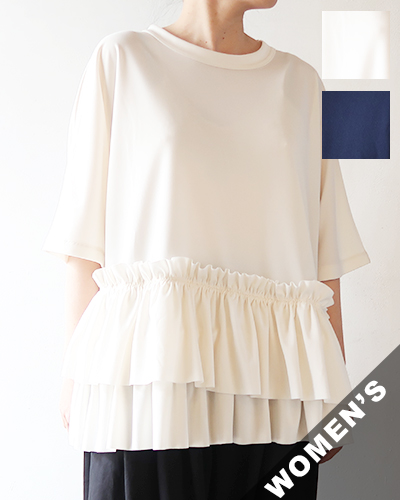 RhodolirioN - Frill Tiered Half Sleeve Tee ロドリリオン フリルティアードハーフスリーブT