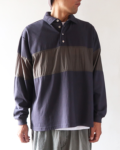 THE NORTH FACE PURPLE LABEL - Carment Dyed Field Rugby Shirt ザ・ノース・フェイス パープルレーベル フィールラグビーシャツ