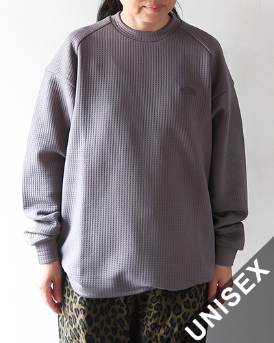 THE NORTH FACE - L/S DotKnit Crew - SMOKED PARL ザ・ノース・フェイス ロングスリーブドットニットクルー