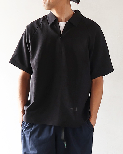 THE NORTH FACE - Tranquil S/S Zip Polo Shirt ザ・ノース・フェイス トランクル ショートスリーブ ジップポロシャツ メール便可