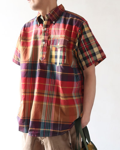 Engineered Garments - Popover BD Shirt - Cotton Big Plaid エンジニアドガーメンツ ポップオーバーBDシャツ