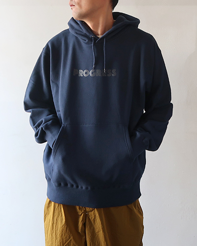 PROGRESS RUNNING CLUB - PROGRESSION HOODIE - NAVY プログレスランニングクラブ フーディー
